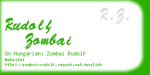 rudolf zombai business card